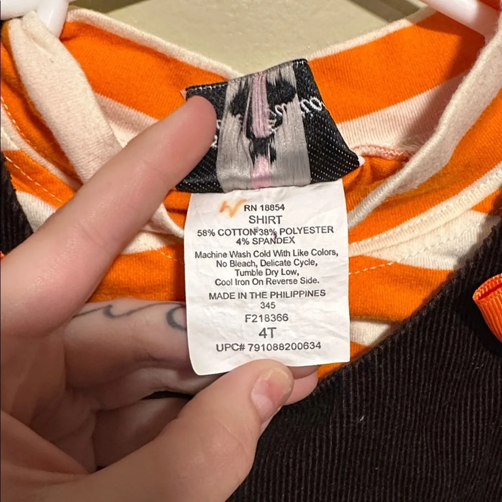 Rare Editions Size 4t Turkey/Thanksgiving Day Outfit